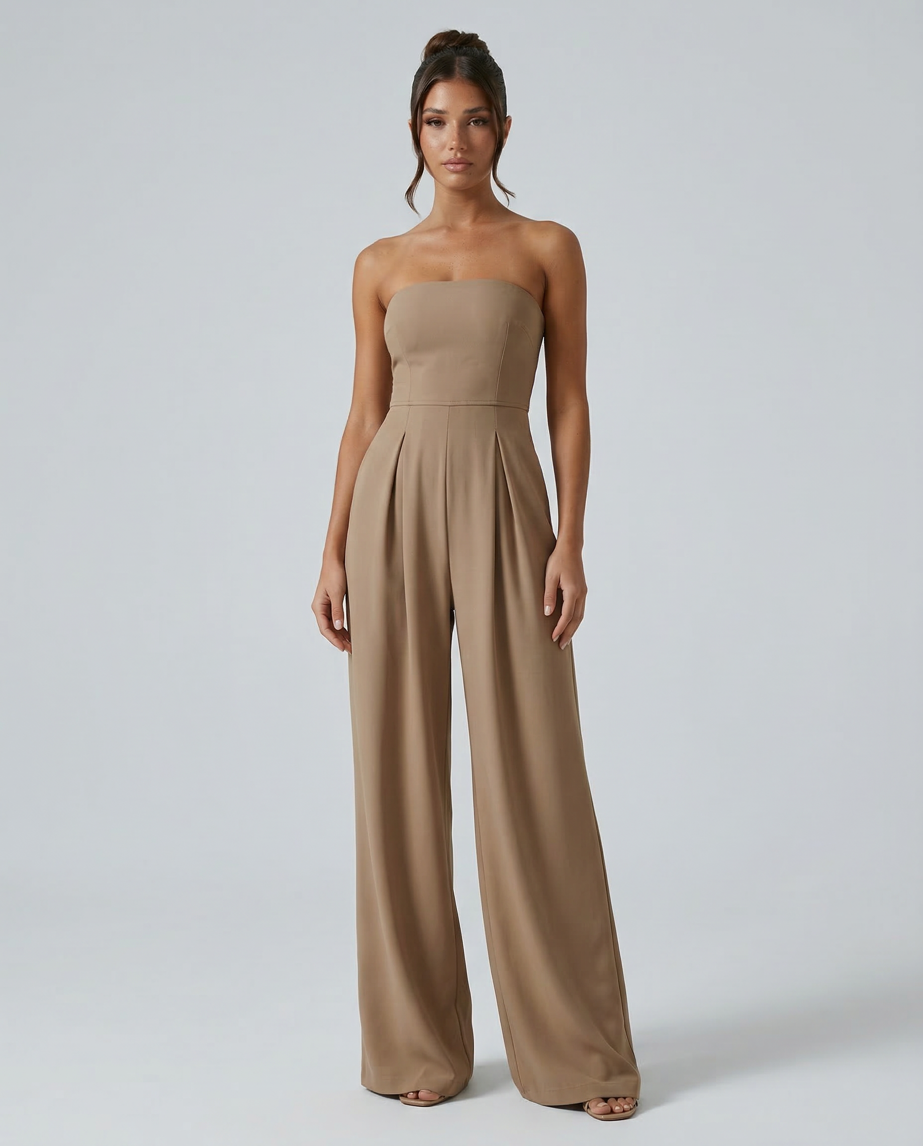 Women’s Strapless Wide-Leg Jumpsuit