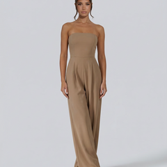 Women’s Strapless Wide-Leg Jumpsuit