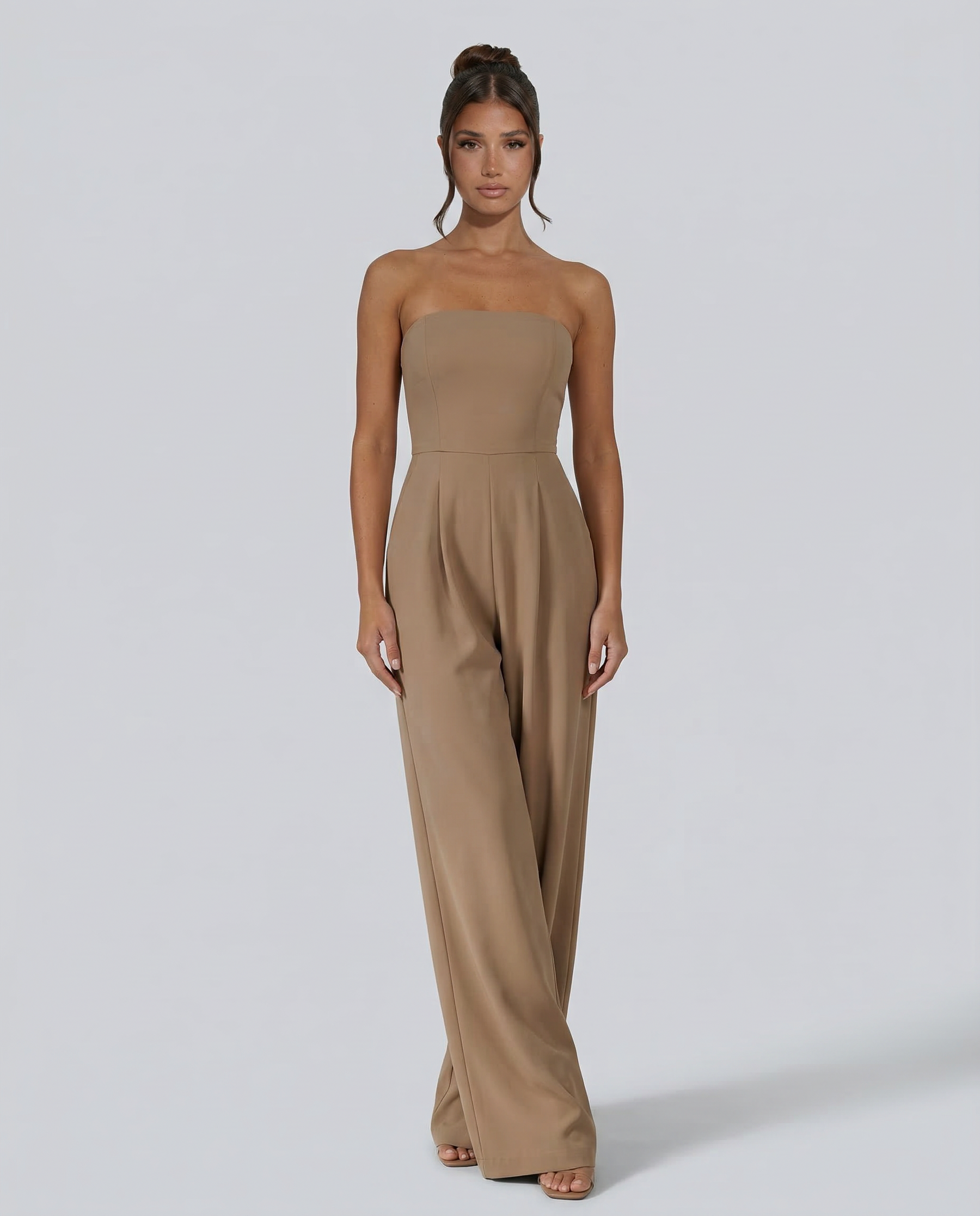 Women’s Strapless Wide-Leg Jumpsuit