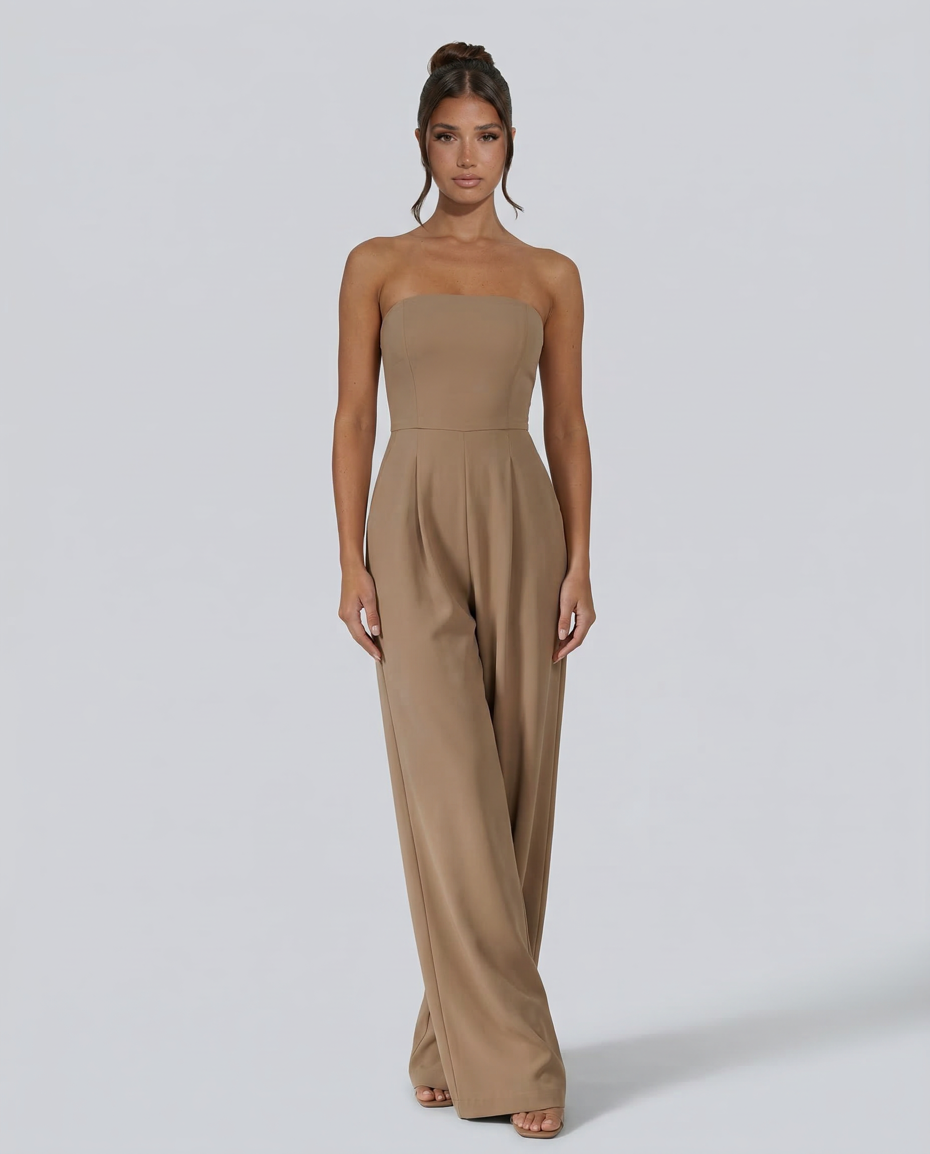 Women’s Strapless Wide-Leg Jumpsuit