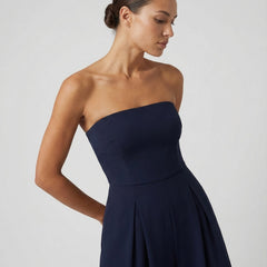 Women’s Strapless Wide-Leg Jumpsuit