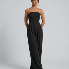 Women’s Strapless Wide-Leg Jumpsuit