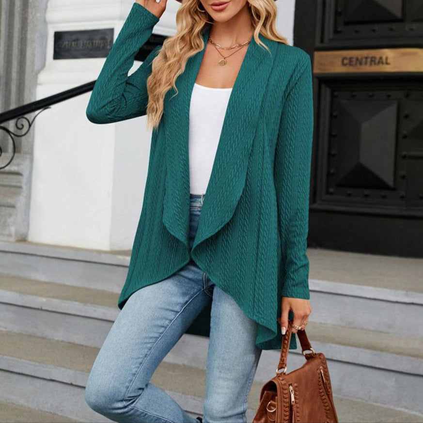 Chloe Open Front Long Cardigan