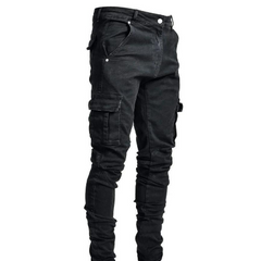 Carl Men's Urban Style Slim Cargo Pants