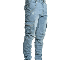 Carl Men's Urban Style Slim Cargo Pants