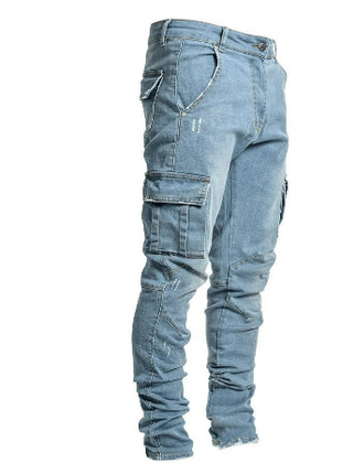 Carl Men's Urban Style Slim Cargo Pants