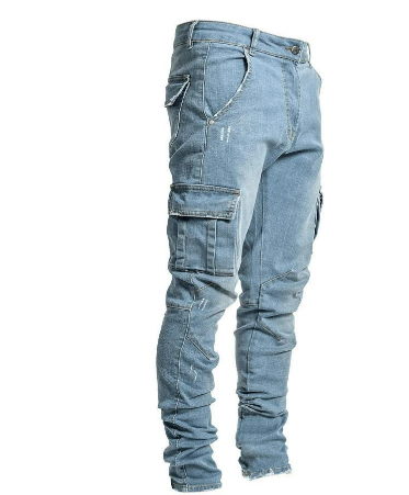 Carl Men's Urban Style Slim Cargo Pants