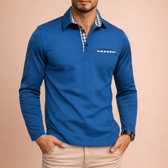Men’s Long-Sleeve Stretch Polo