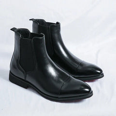 Daniel Leather Slip-On Boots