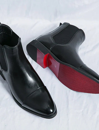 Daniel Leather Slip-On Boots
