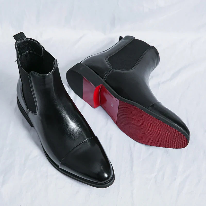 Daniel Leather Slip-On Boots