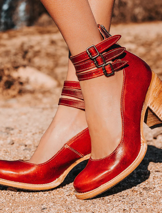 Verona Strappy Ankle Strap Heels