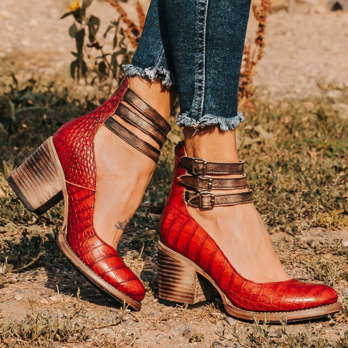 Verona Strappy Ankle Strap Heels