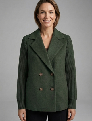 Women’s Double-Breasted Wool-Blend Blazer
