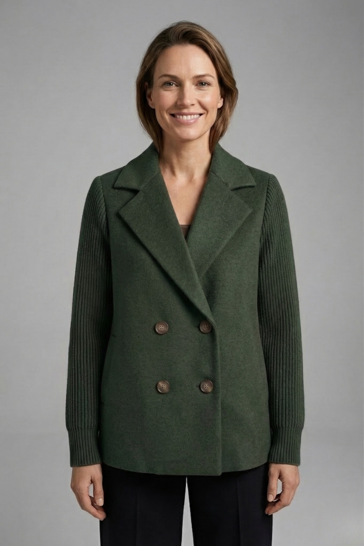 Women’s Double-Breasted Wool-Blend Blazer