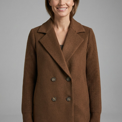 Women’s Double-Breasted Wool-Blend Blazer