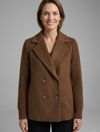 Women’s Double-Breasted Wool-Blend Blazer