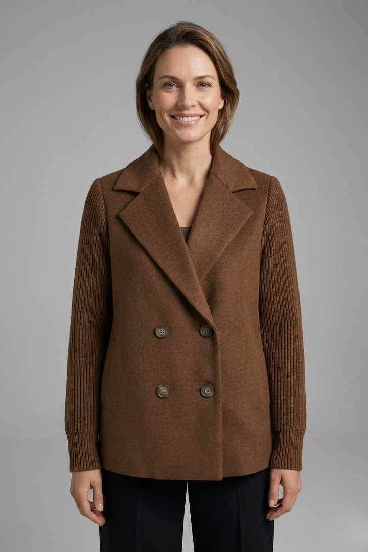 Women’s Double-Breasted Wool-Blend Blazer