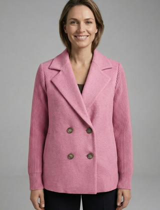 Women’s Double-Breasted Wool-Blend Blazer