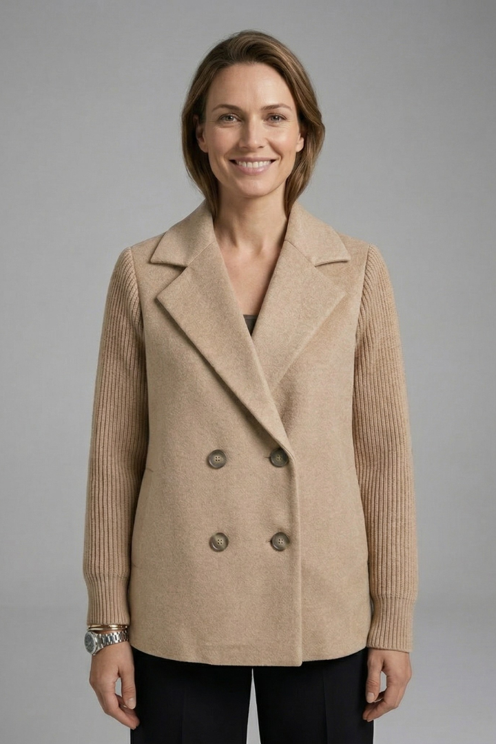 Women’s Double-Breasted Wool-Blend Blazer