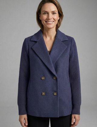 Women’s Double-Breasted Wool-Blend Blazer