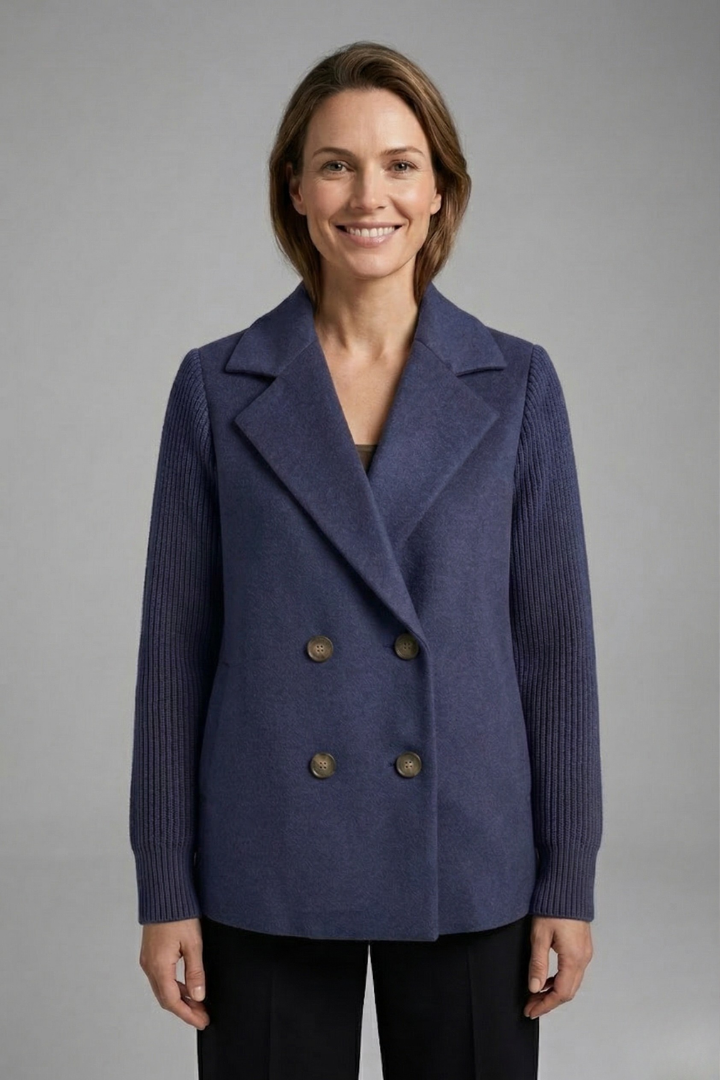 Women’s Double-Breasted Wool-Blend Blazer