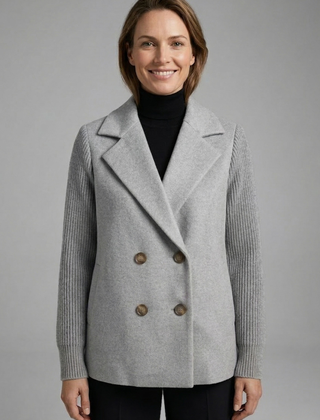 Women’s Double-Breasted Wool-Blend Blazer