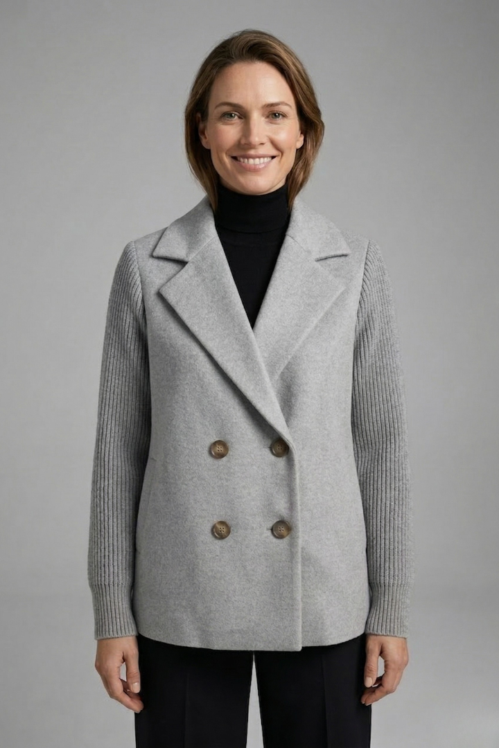 Women’s Double-Breasted Wool-Blend Blazer