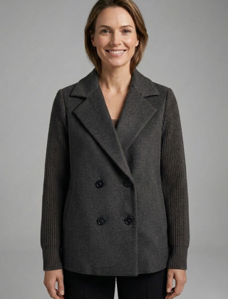 Women’s Double-Breasted Wool-Blend Blazer