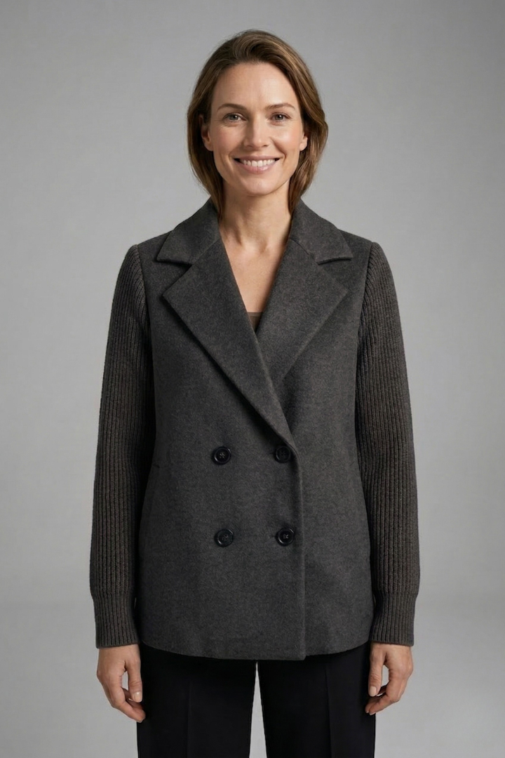 Women’s Double-Breasted Wool-Blend Blazer