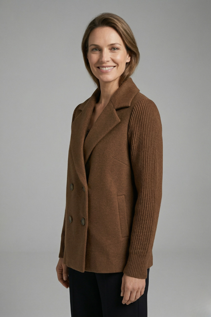Women’s Double-Breasted Wool-Blend Blazer