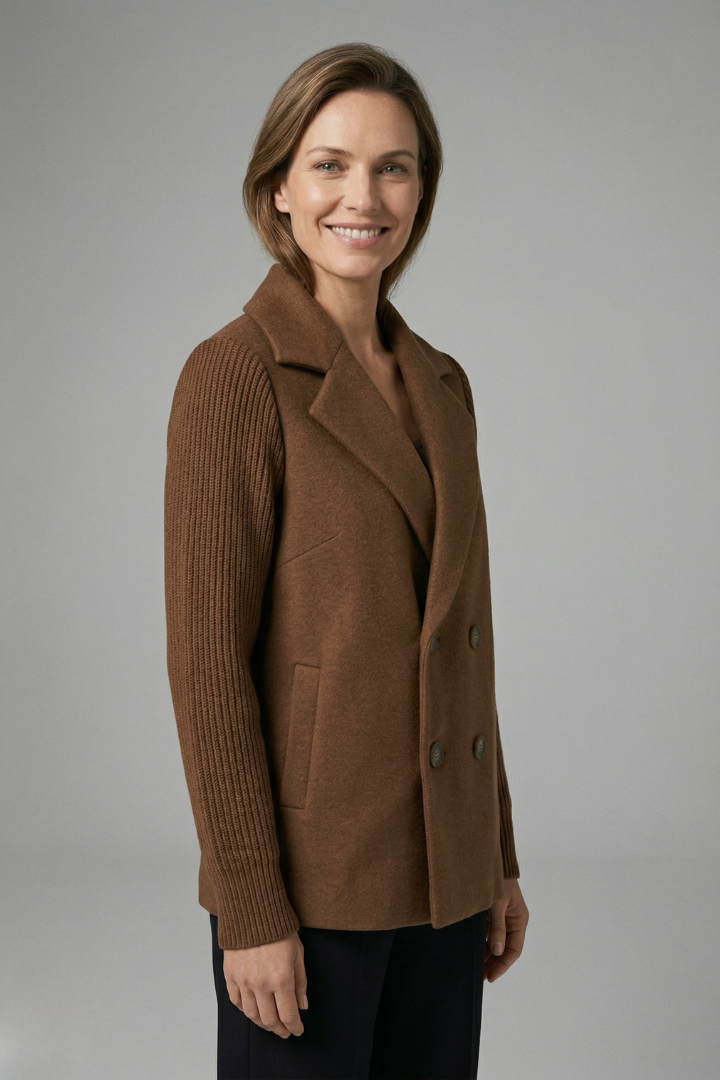 Women’s Double-Breasted Wool-Blend Blazer