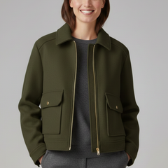 Women’s Cropped Bomber Jacket