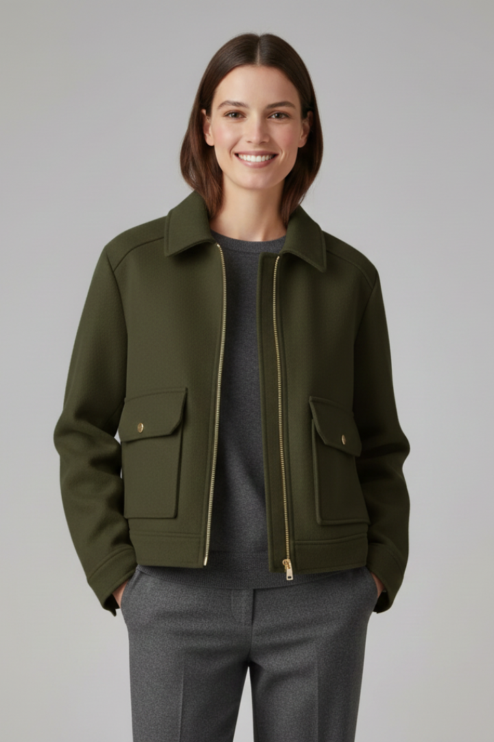 Women’s Cropped Bomber Jacket