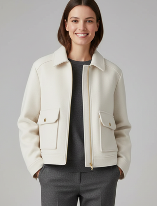 Women’s Cropped Bomber Jacket