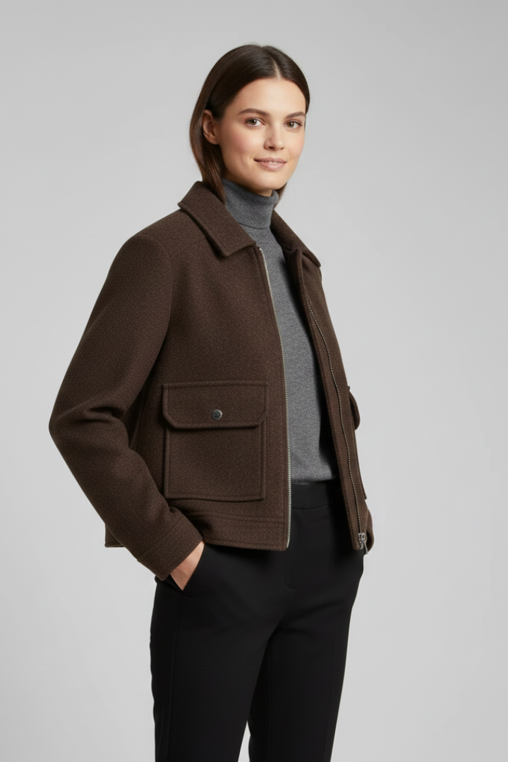 Women’s Cropped Bomber Jacket