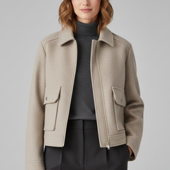 Women’s Cropped Bomber Jacket
