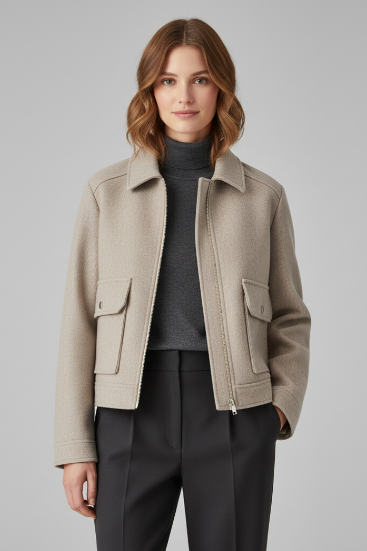 Women’s Cropped Bomber Jacket