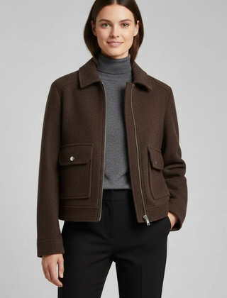 Women’s Cropped Bomber Jacket