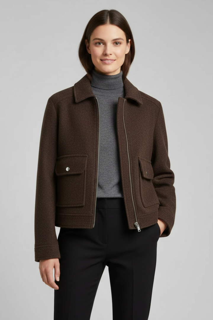 Women’s Cropped Bomber Jacket