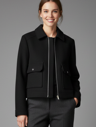 Women’s Cropped Bomber Jacket
