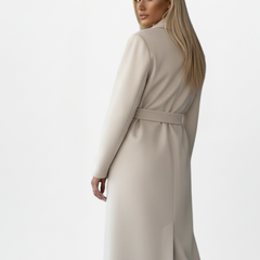 Women’s Double-Breasted Belted Long Coat