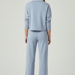 Women’s Relaxed Shirt & Wide-Leg Trouser Set