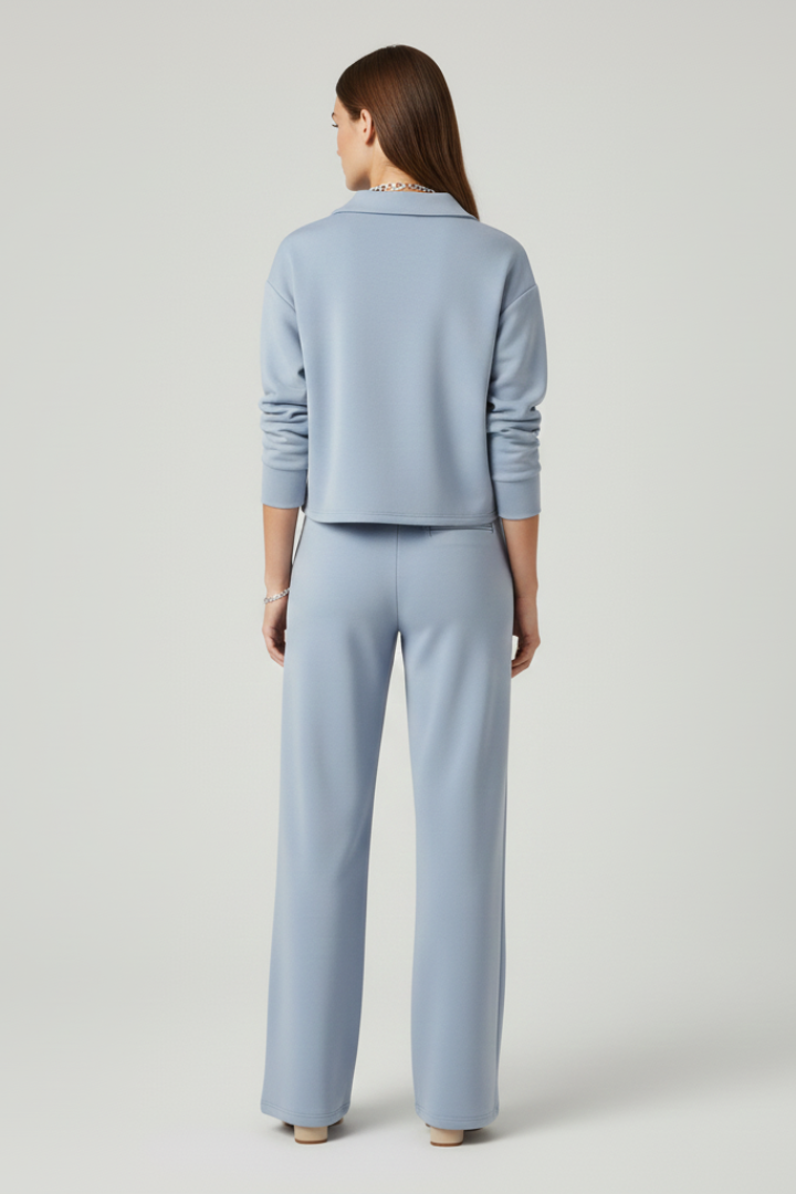 Women’s Relaxed Shirt & Wide-Leg Trouser Set