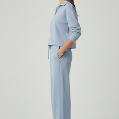 Women’s Relaxed Shirt & Wide-Leg Trouser Set