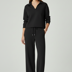 Women’s Relaxed Shirt & Wide-Leg Trouser Set