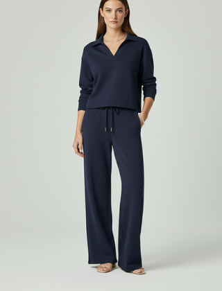 Women’s Relaxed Shirt & Wide-Leg Trouser Set