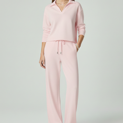 Women’s Relaxed Shirt & Wide-Leg Trouser Set