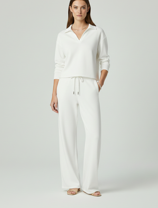 Women’s Relaxed Shirt & Wide-Leg Trouser Set