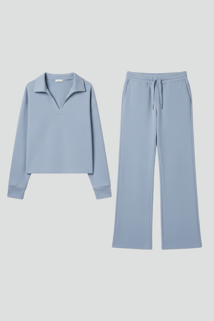 Women’s Relaxed Shirt & Wide-Leg Trouser Set